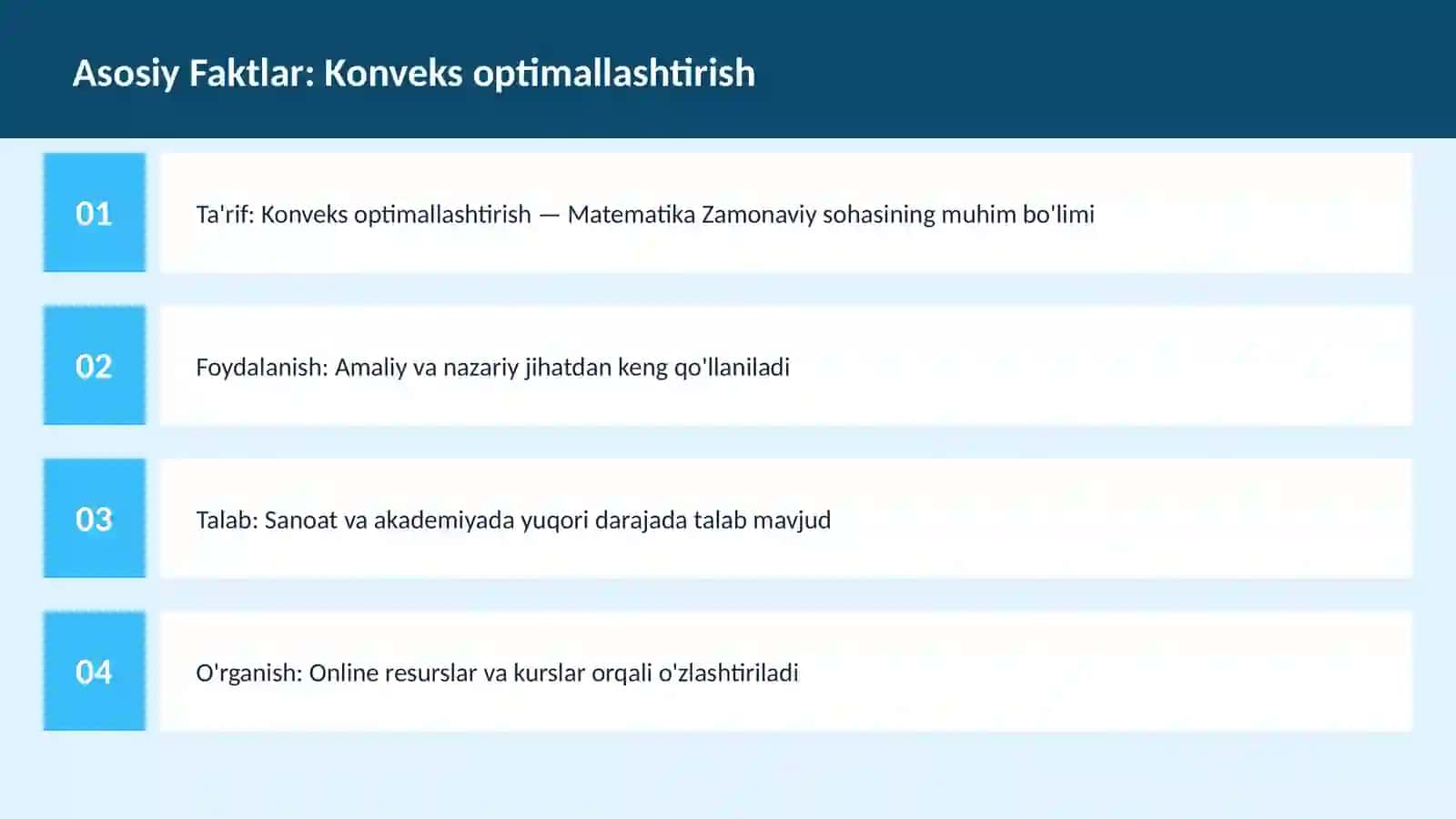 Konveks optimallashtirish 3