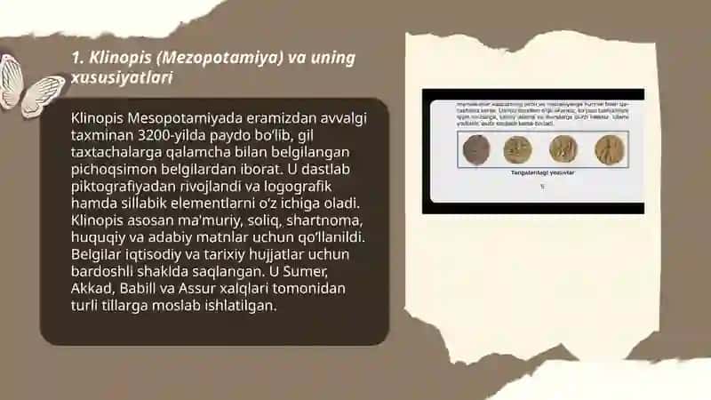 Klinopis (Mezopotamiya) va uning xususiyatlari 3