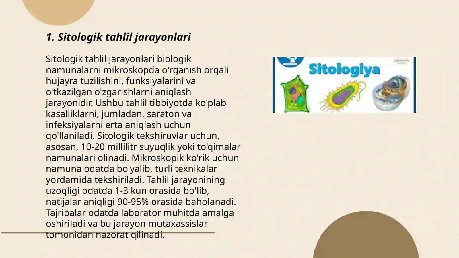 Sitologik yo'nalishdagi masalalarni mohiyati 3
