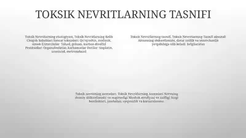 Toksik Nevritlarning Kelib Chiqish Sabablari Va Asoratlari 3