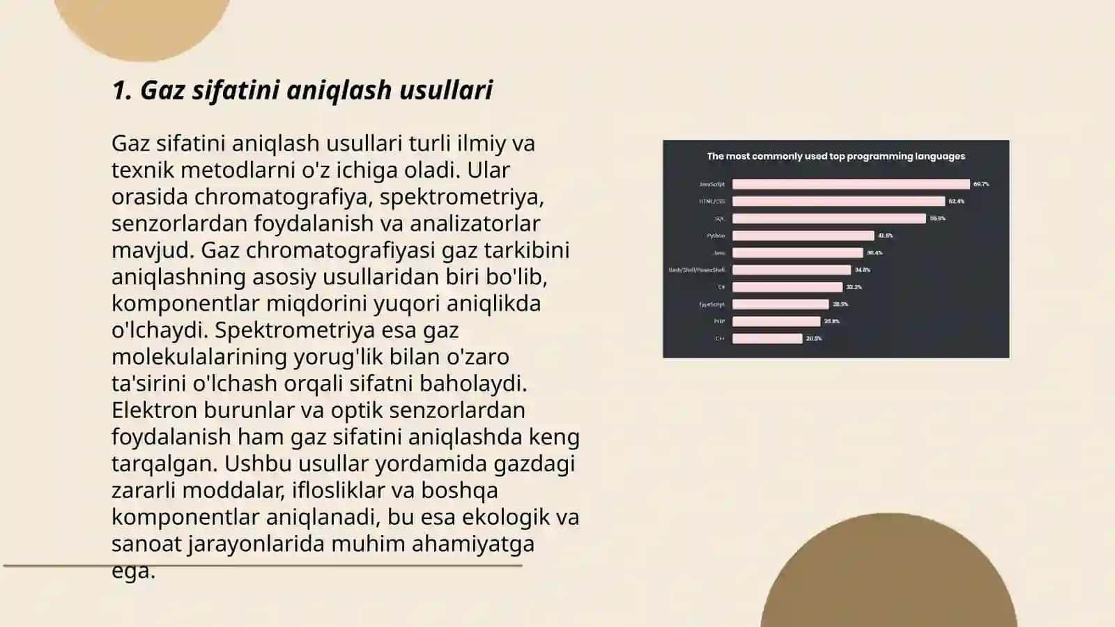 Gaz sifatini aniqlash usullari 3