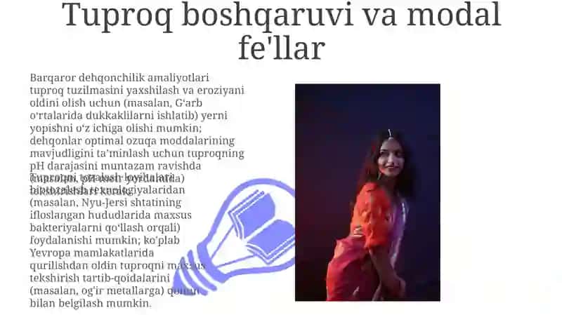 Tuproq boshqaruvi va modal fe'llar 3