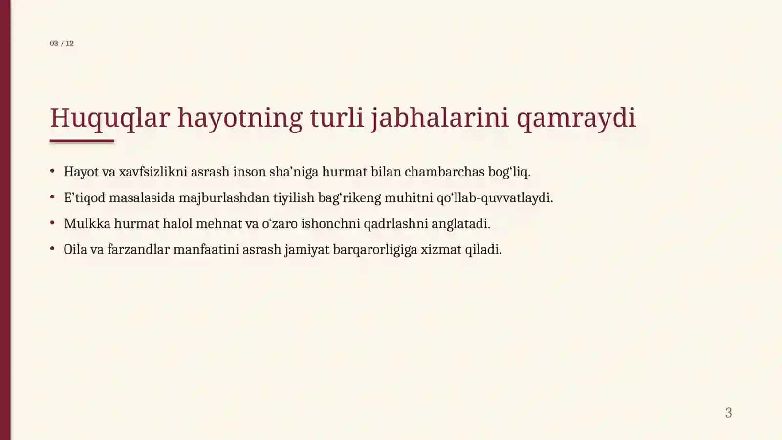 ISLOMDA INSON HUQUQLARI HIMOYASI IJTIMOIY TENGLIK ADOLAT VA TOLERANTLIK 3