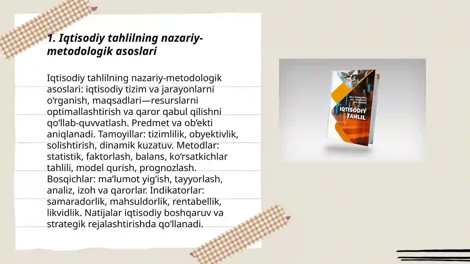 Iqtisodiyot tahlilining metodi va usullari 3