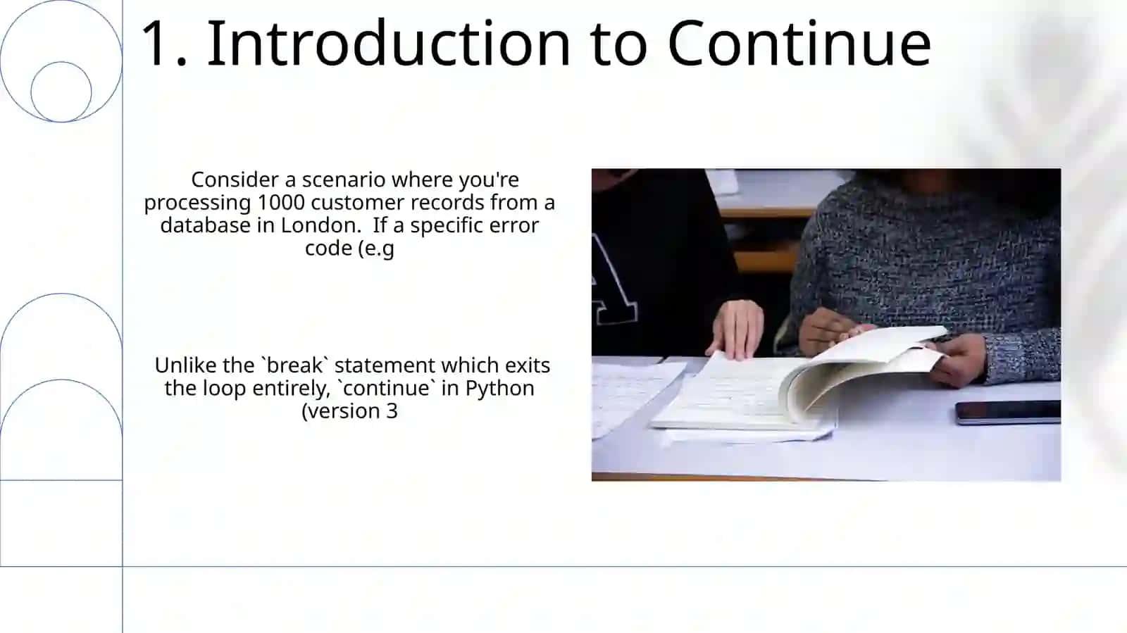 Continue 3