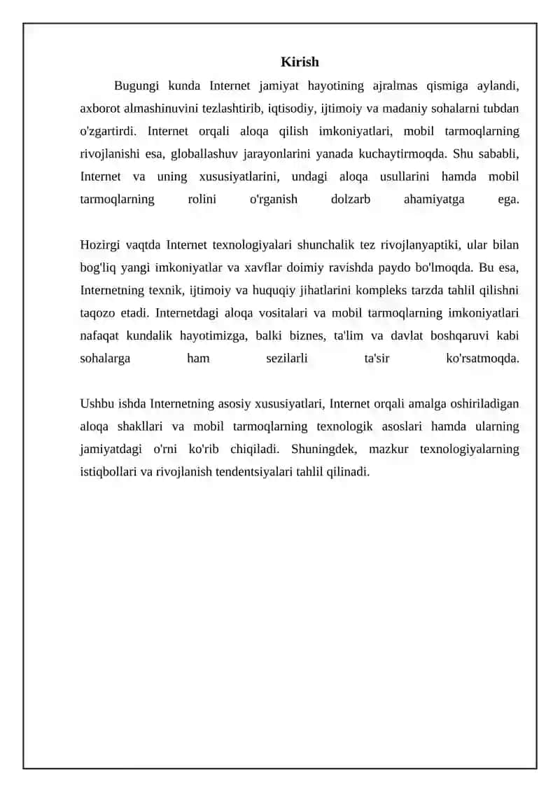 Internet va uning xususiyatlari 3