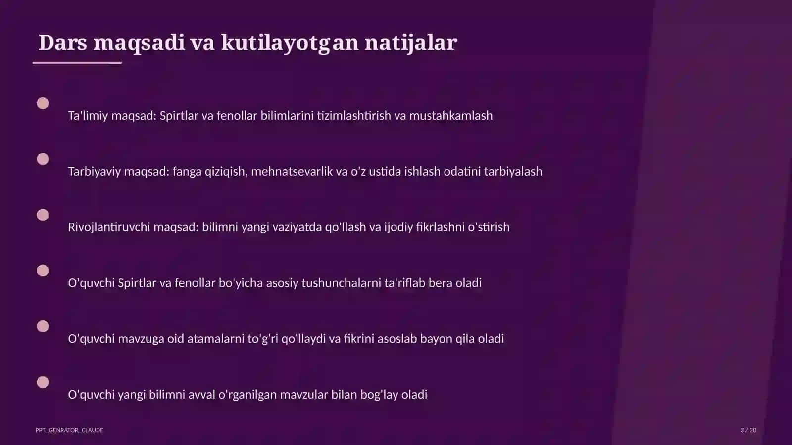 Spirtlar va fenollar (10-sinf) 3
