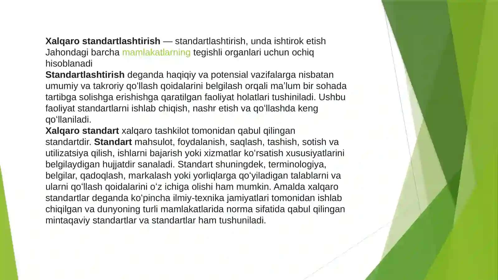 Standartlashtirish boyicha xalqaro tashkilotlar 3