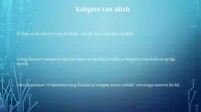 O'tkir hoshimov hayoti tarjimayi holi 3