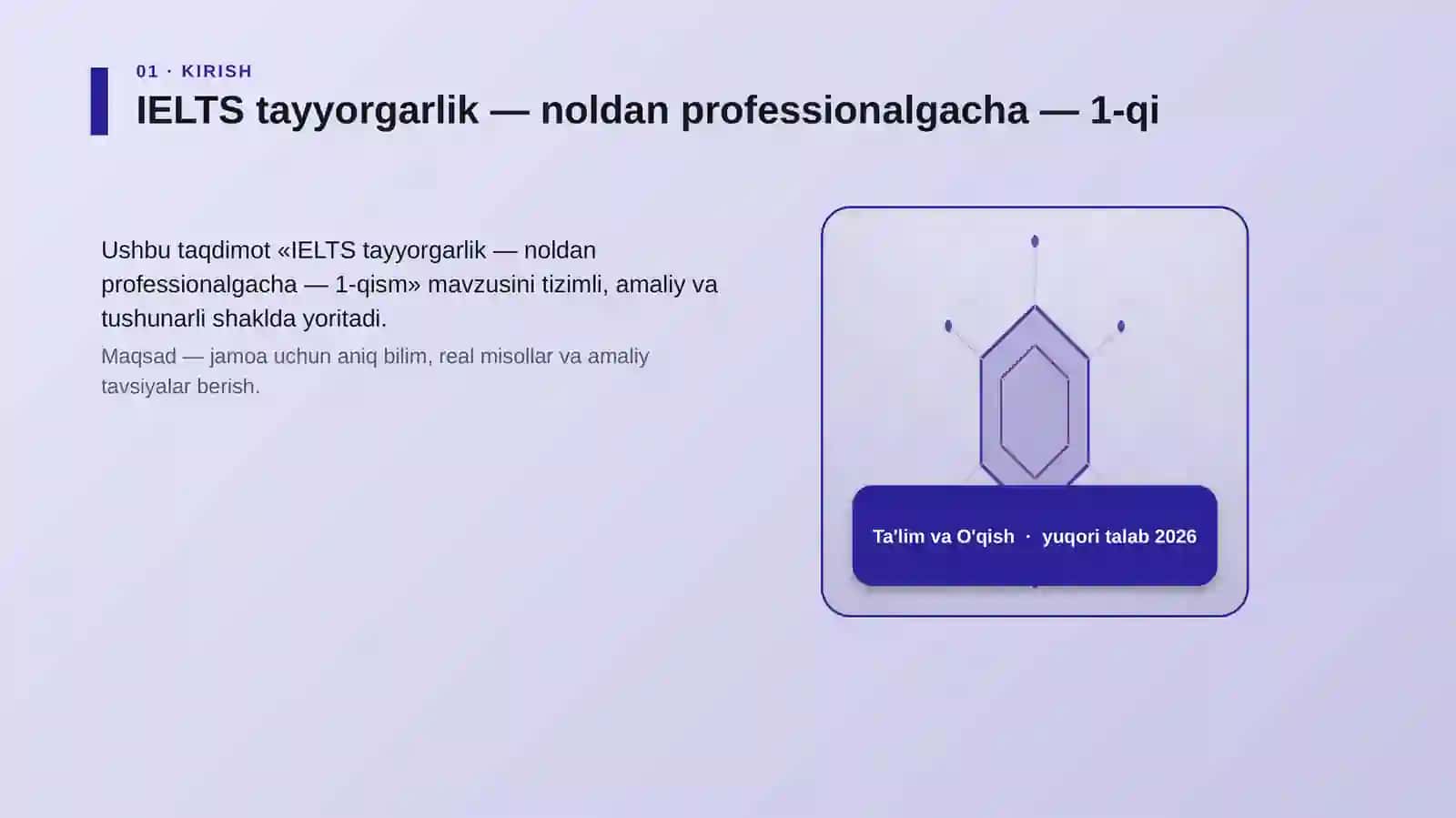 IELTS tayyorgarlik — noldan professionalgacha — 1-qi 3