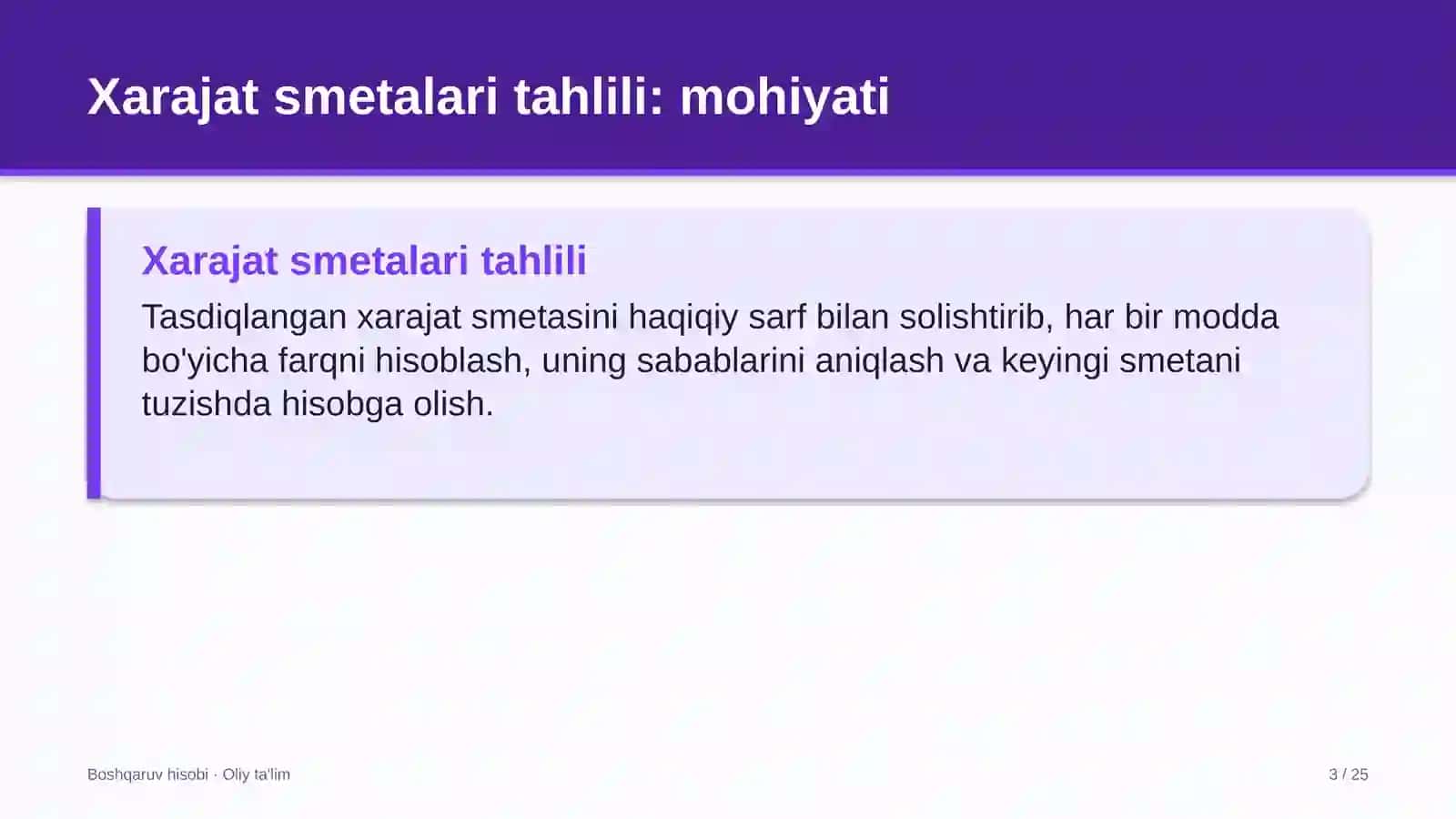 oilaviy poliklinikalarda xarajatlar smetalarini tahlil qilish 4518 3