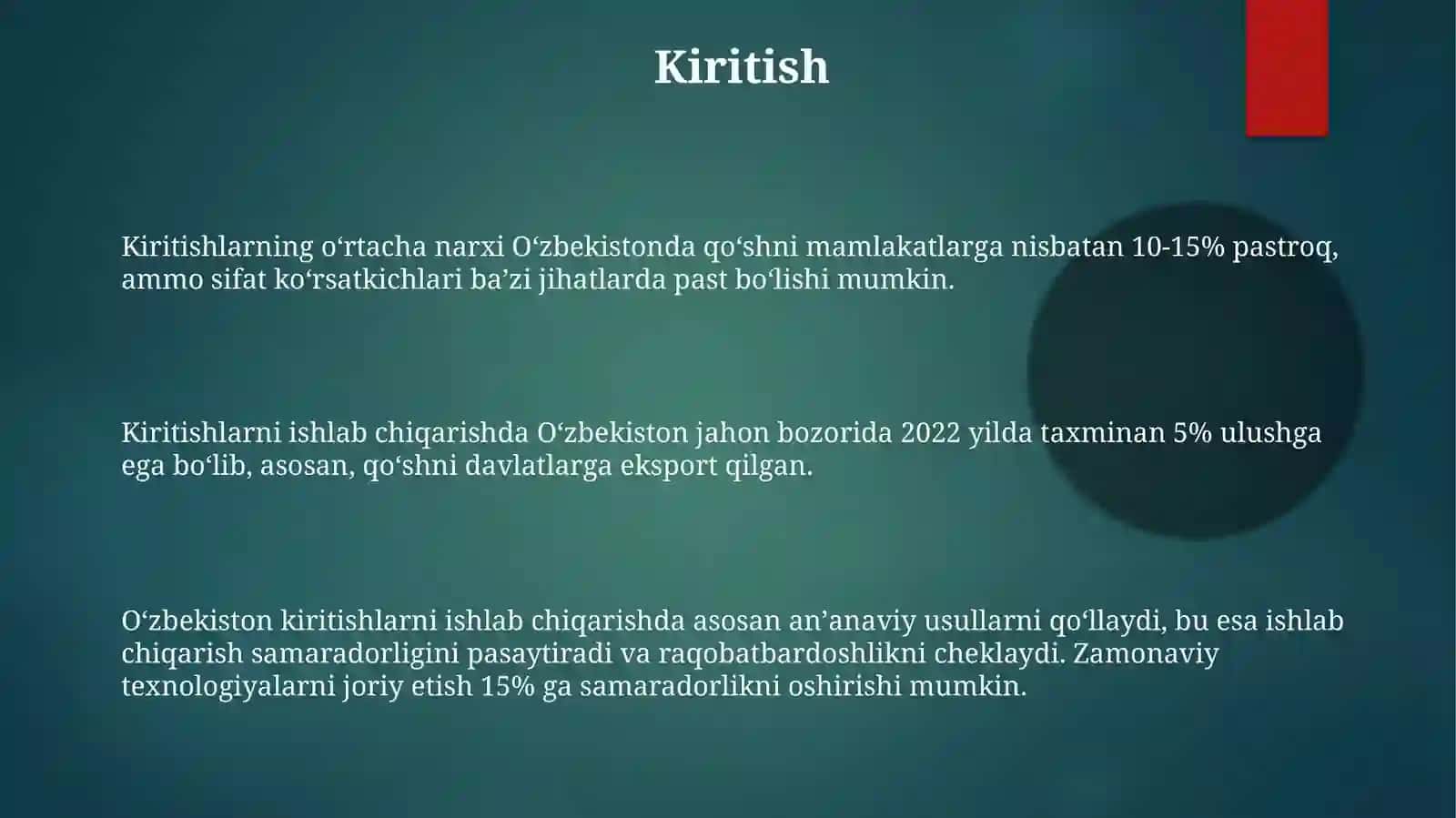Submahsulotlarini ishlab chiqarish texnologiyasi 3