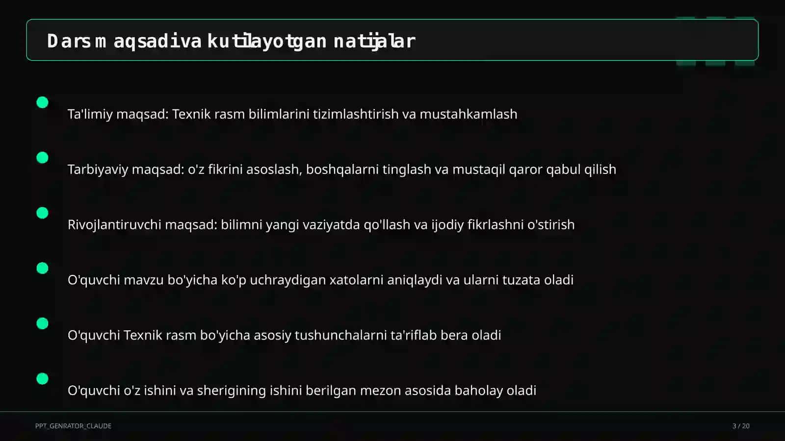 Texnik rasm (8-sinf) 3