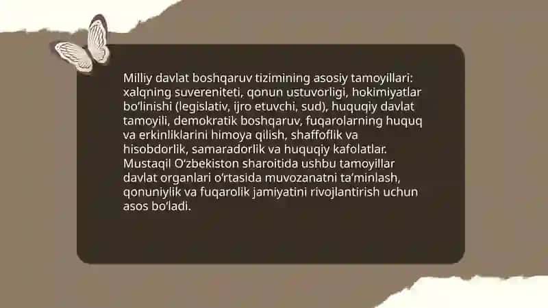 Mustaqil Ozbekistonda hokimiyatlar bolinish prinsipi 3
