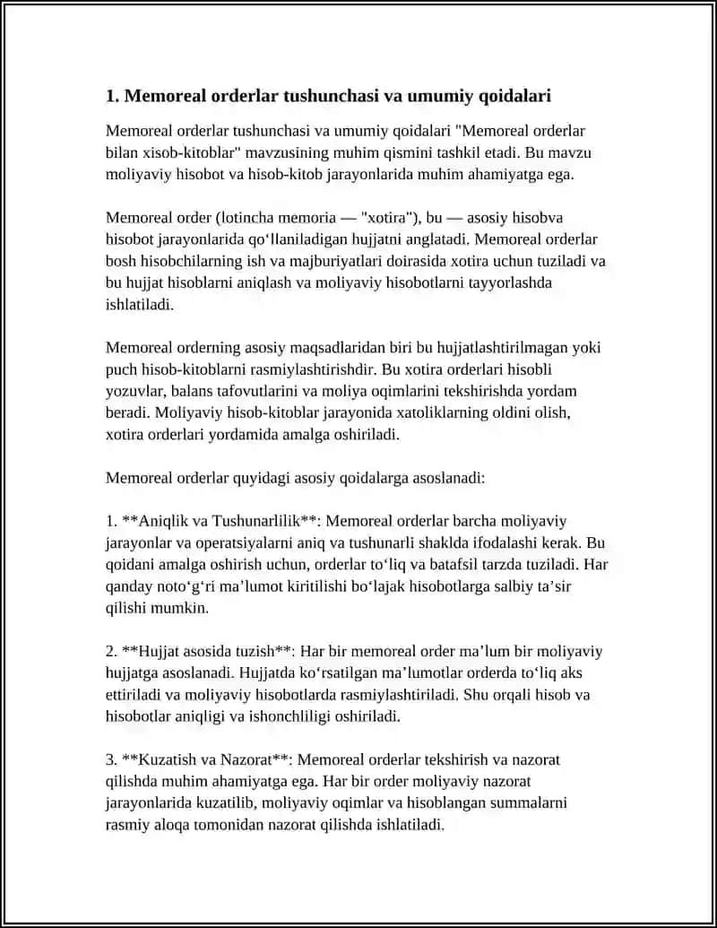 MEMOREAL ORDERLAR BILAN XISOB-KITOBLAR 3