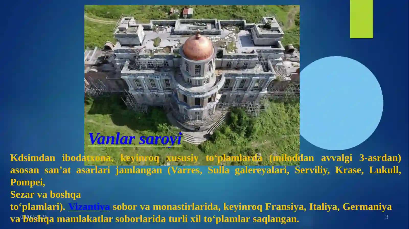 O’RTA ASRLARDA MUZEYLARNING shakllanishi 3