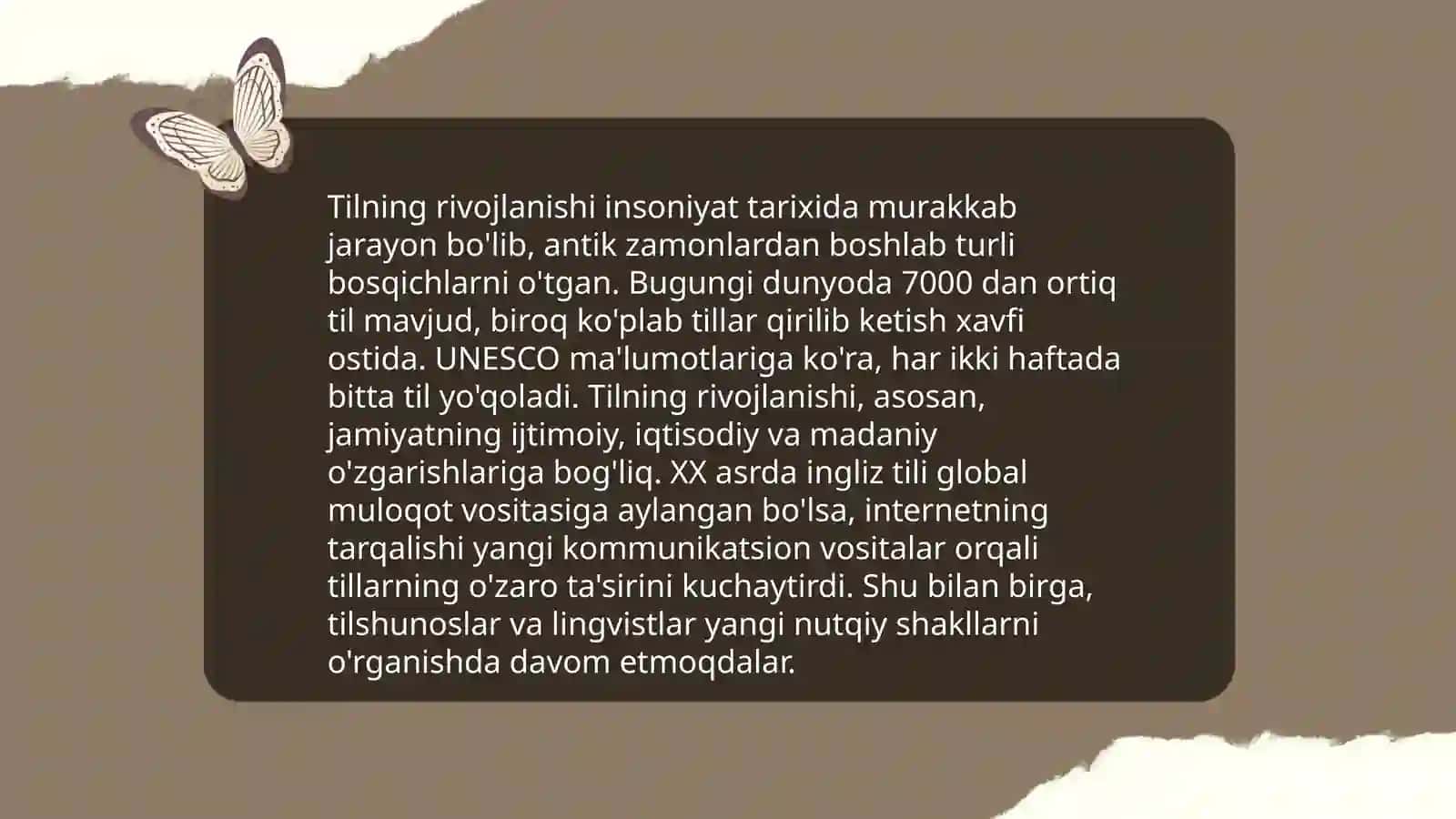 Tilning tarixi 3