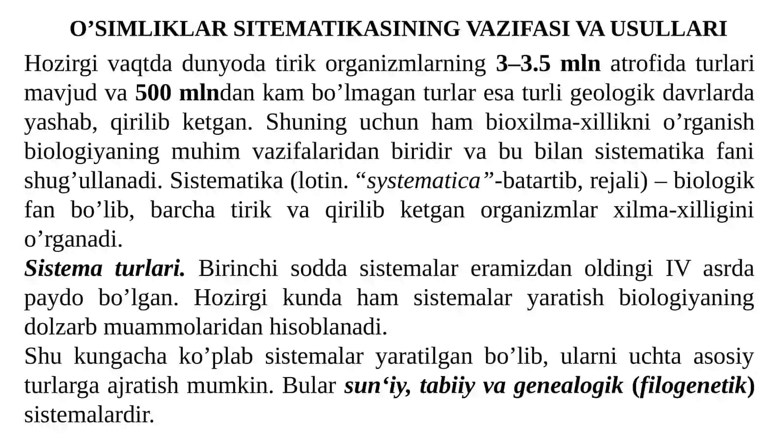 BAKTERIYALARNING TUZILISHI, TIPLARI VA QISHLOQ XO’JALIGIDAGI AHAMIYATI. SUV O’TLARI VA ULARNING KLASSIFIKATSIYASI 3