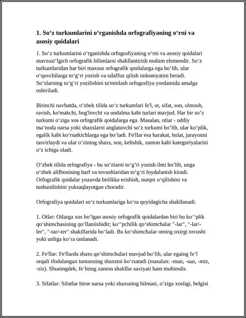 SOʻZ TURKUMLARINI OʻRGANISHDA HOSIL QILINADIGAN ORFOGRAFIK BILIMLAR 3