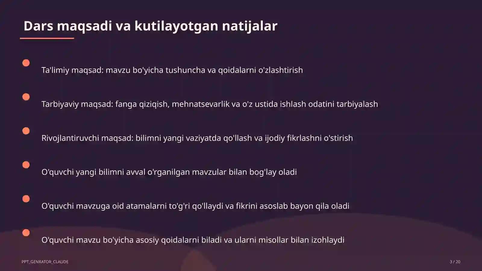 Metodlar va amaliy topshiriqlar 3