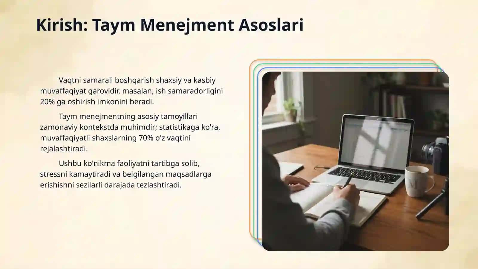 Shaxsiy kunlik, oylikva yillik taym menejmentni shakllantirish 3