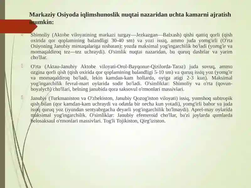 MARKAZIY OSIYODAGI YIRIK SUV HAVZALARI VA ULARNI SHU HUDUDDA O’RNI 3