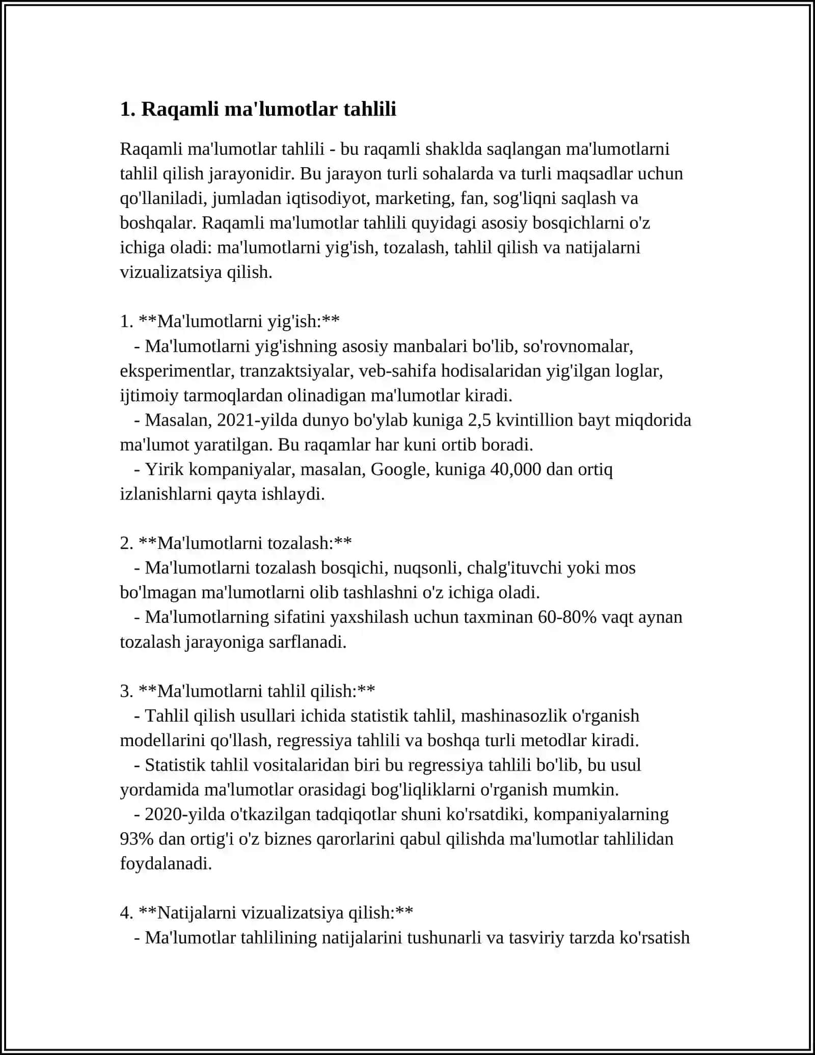RAQAMLI MA'LUMOTLAR BILAN ISHLASH 3