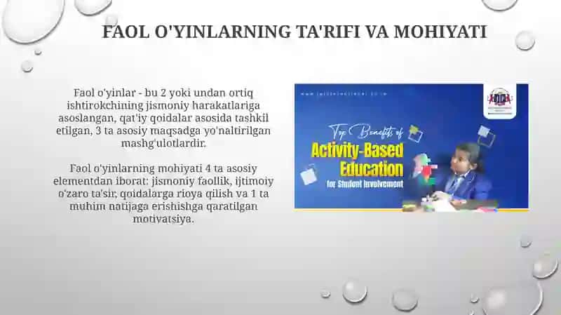 Harakatli oyinlar haqida tushuncha va pedagogik ahamiyati 3