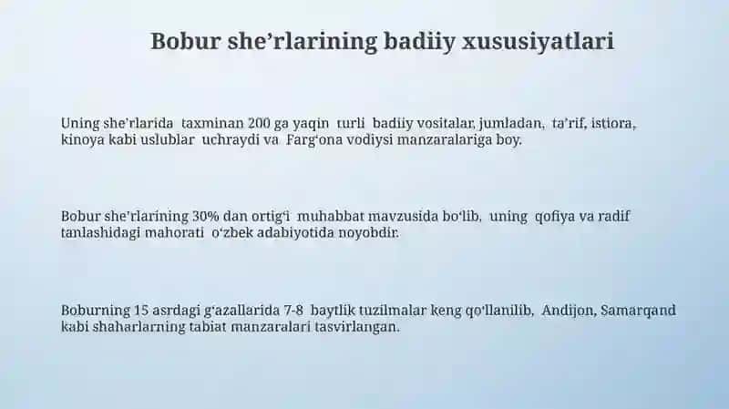 Bobur she'rlari 3