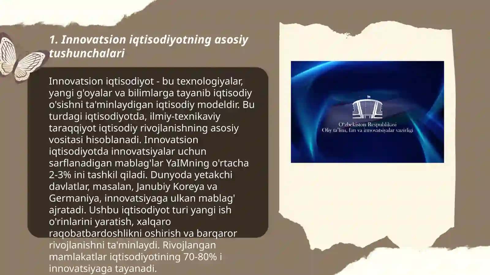 Innovatsion iqtisodiyot faniga kirish 3