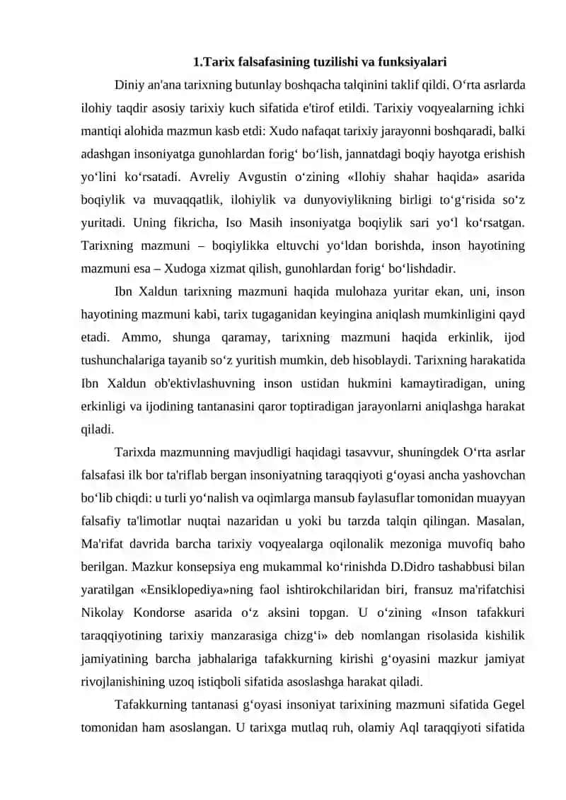 TARIX FALSAFASI VA FALSAFA TARIXI UYG'UNLIGI 3