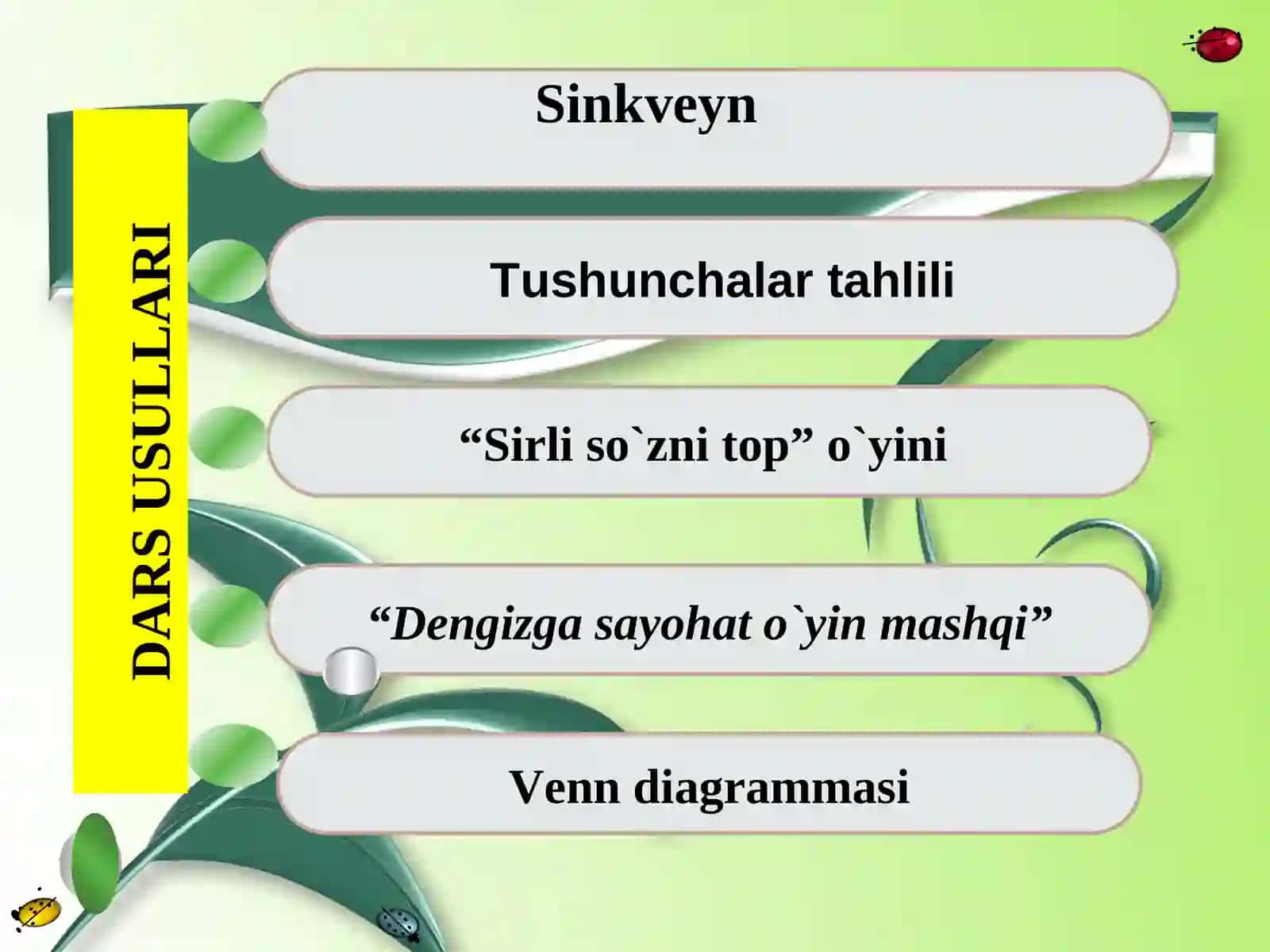 QIRQQULOQLAR BO`LIMI 3