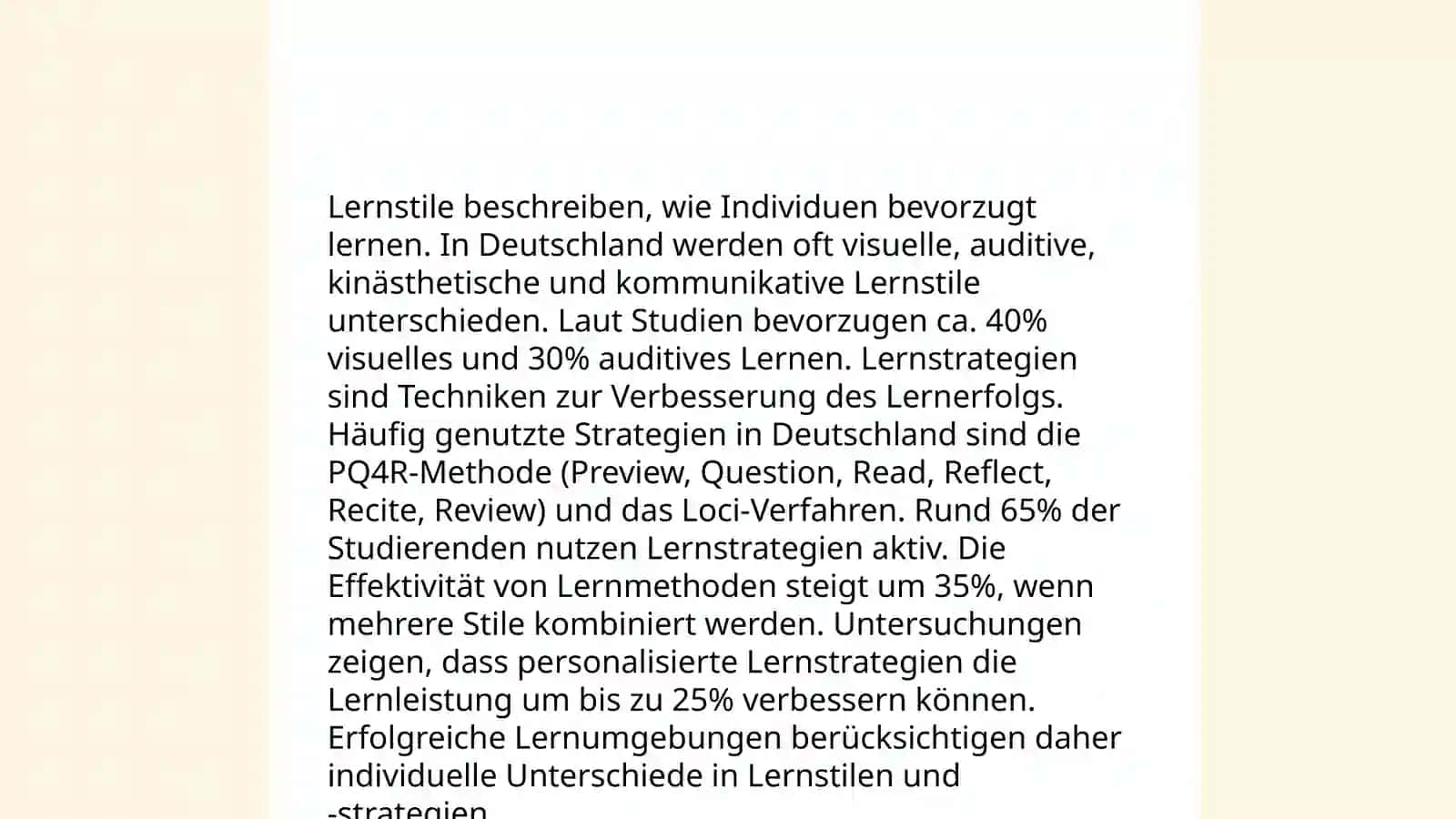 Lernstile und Lernstrategien 3