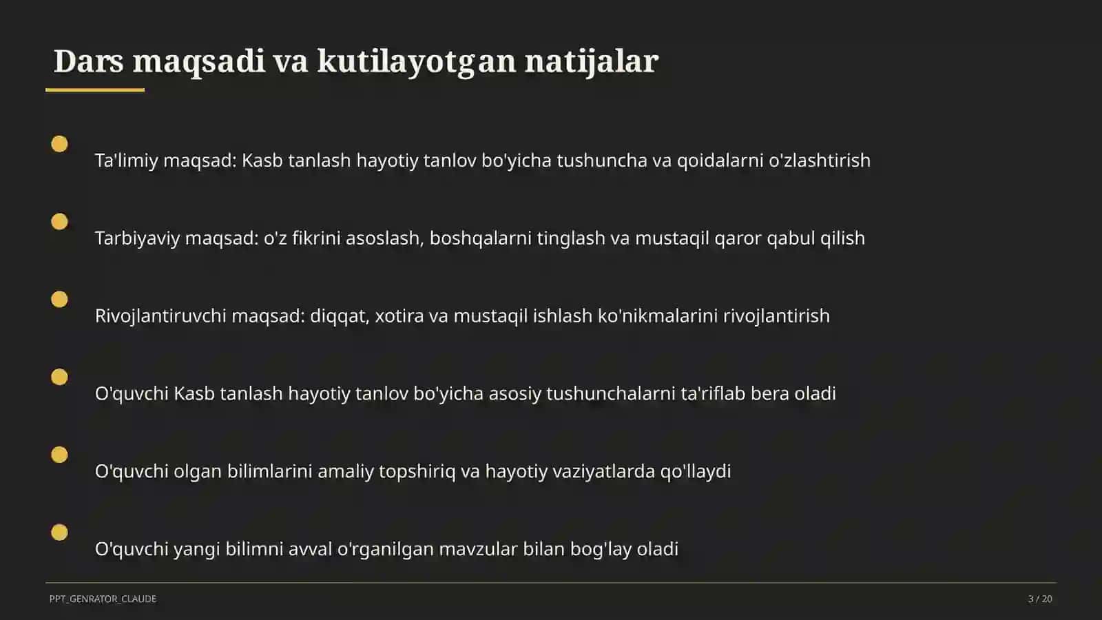 Kasb tanlash hayotiy tanlov (9-sinf) 3