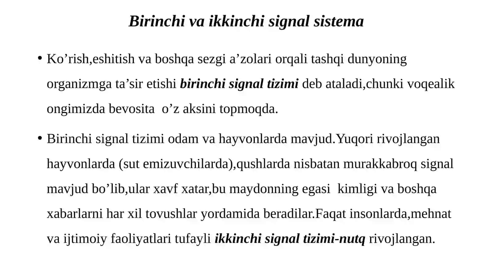 Organizm signal tizimlari. Boshmiyak attayorim sharlarining funksional assimmetriyasi 3