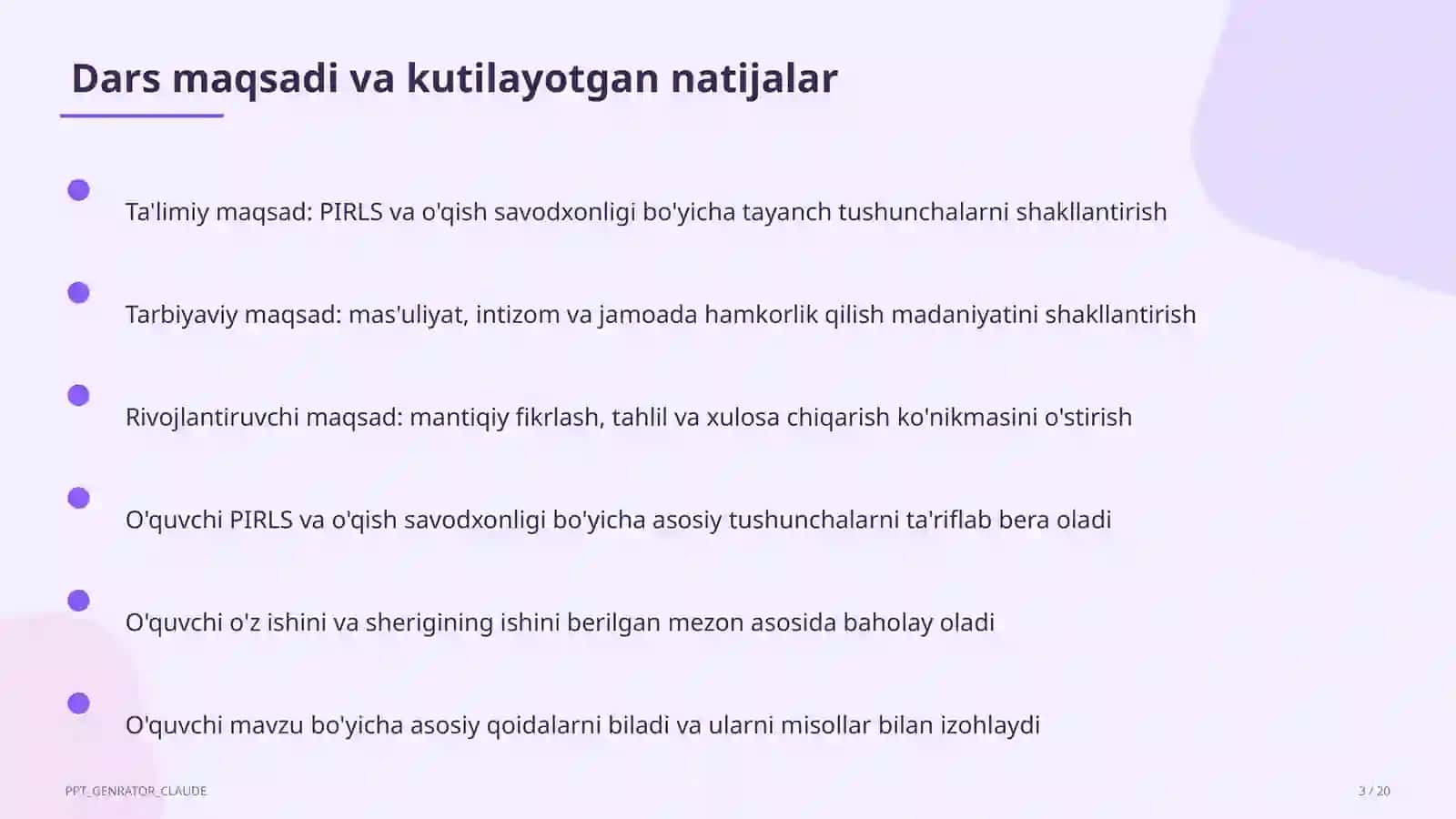 PIRLS va o'qish savodxonligi 3