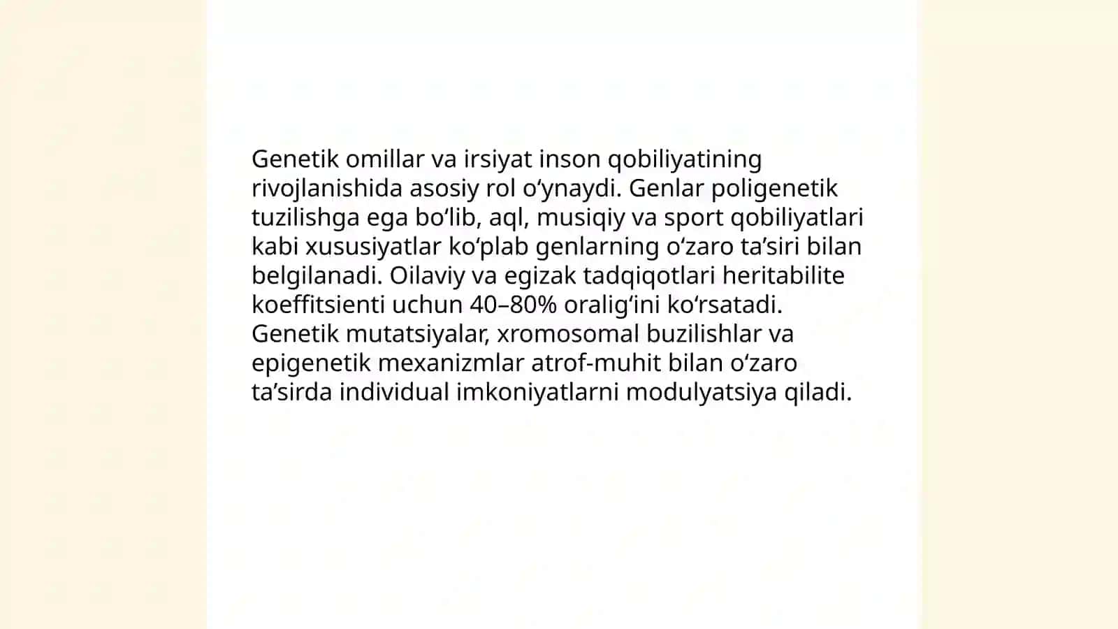 Inson qobiliyatining rivojlanishiga ta’sir qiluvchi omillar 3