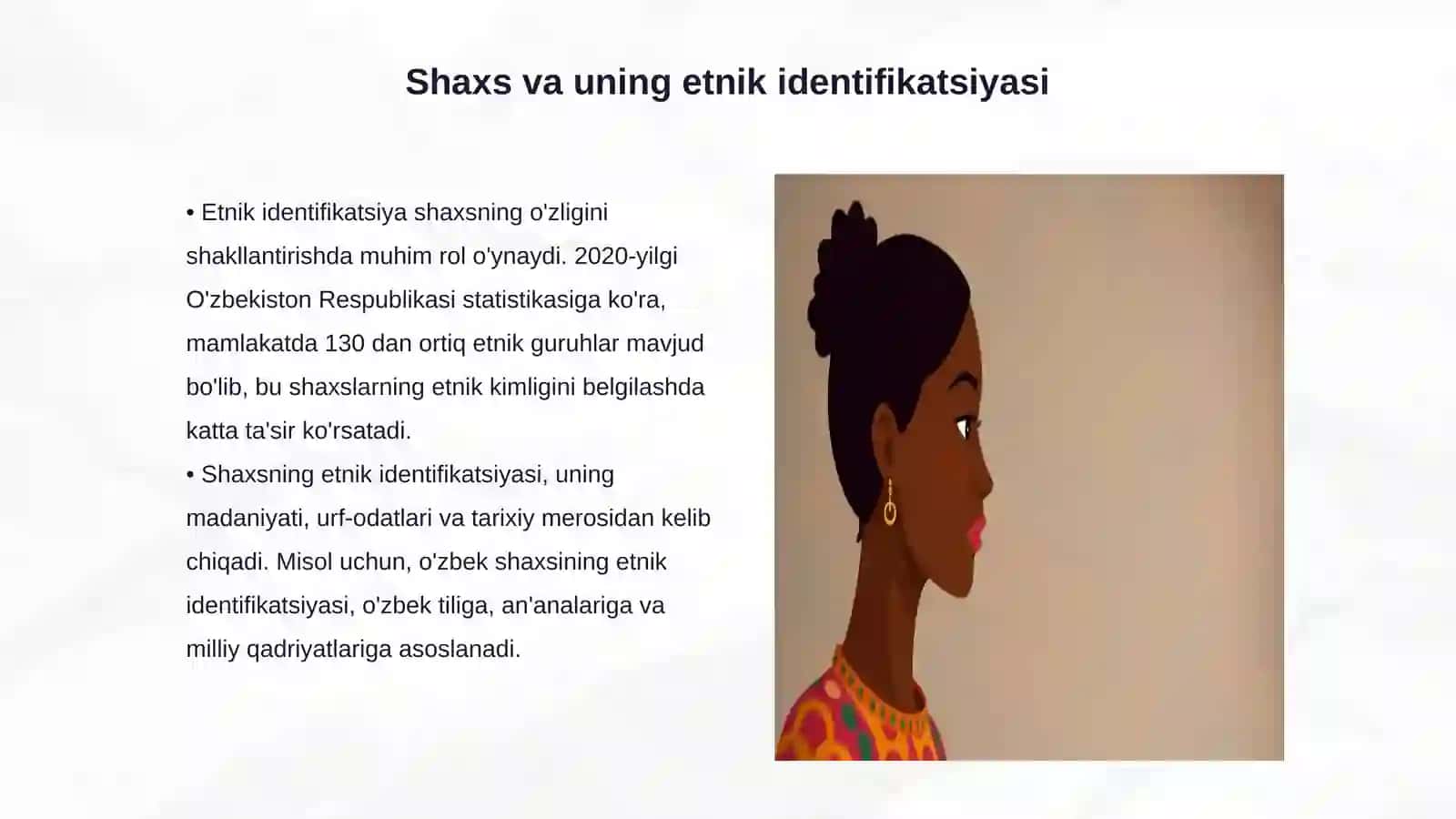 Shaxsning etnik va gender jihatdan oʻrganish 3
