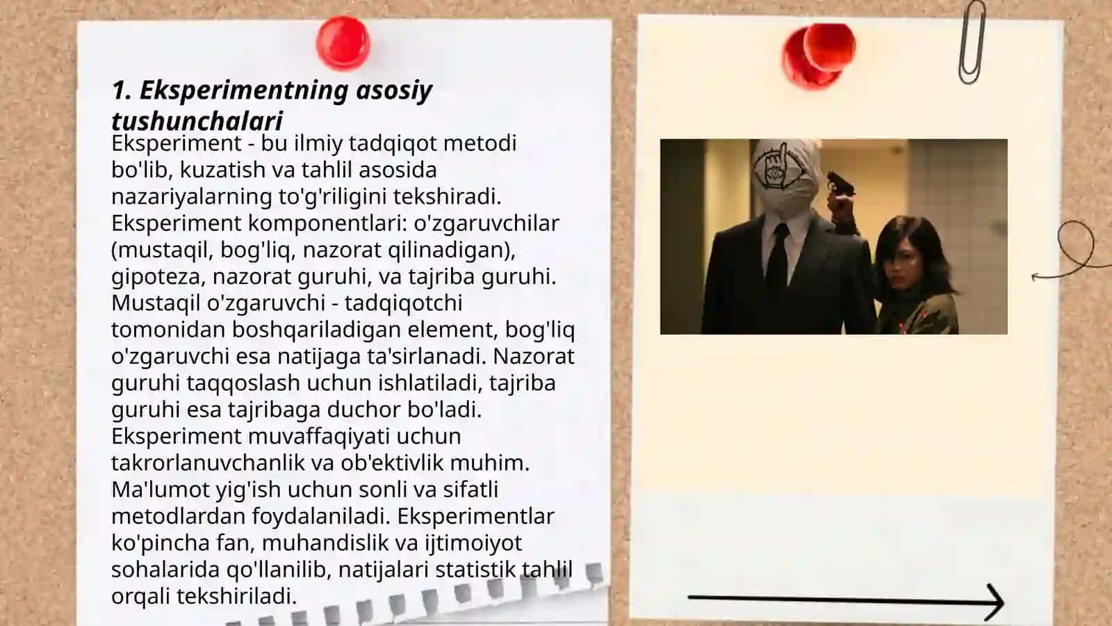 Eksperiment sinalovchilari 3