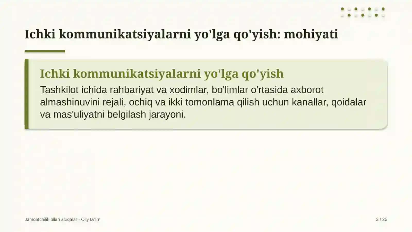 Davlat Fuqarolik Xizmatida Ichki Kommunikatsiyalarni Yo'lga Qo'yish 3