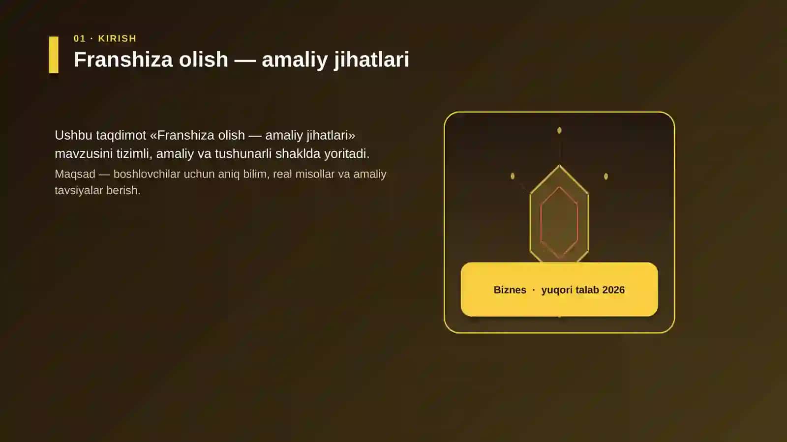 Franshiza olish — amaliy jihatlari 3