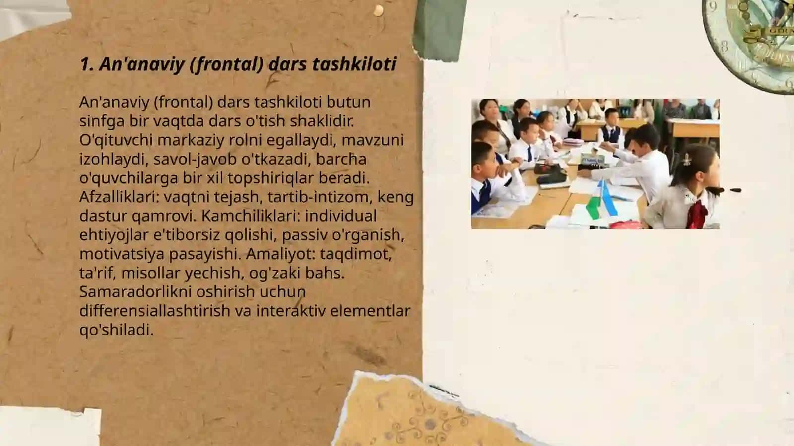 Dars ta'limni tashkil etish shakllari 3