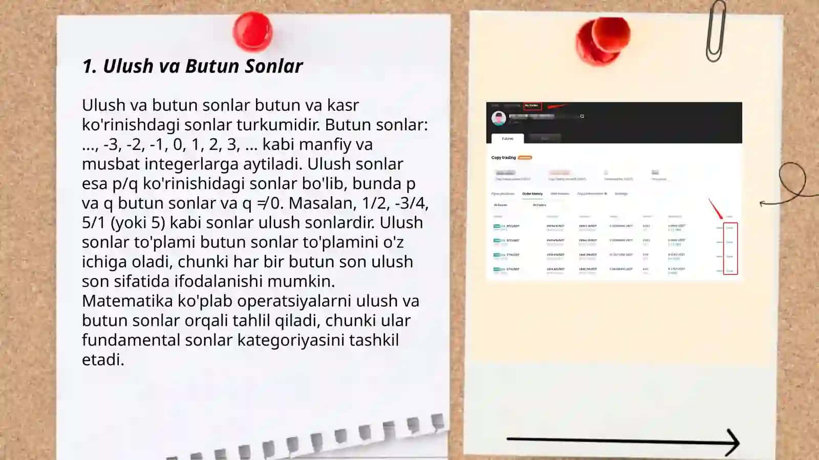 Ulush va Butun Sonlar 3