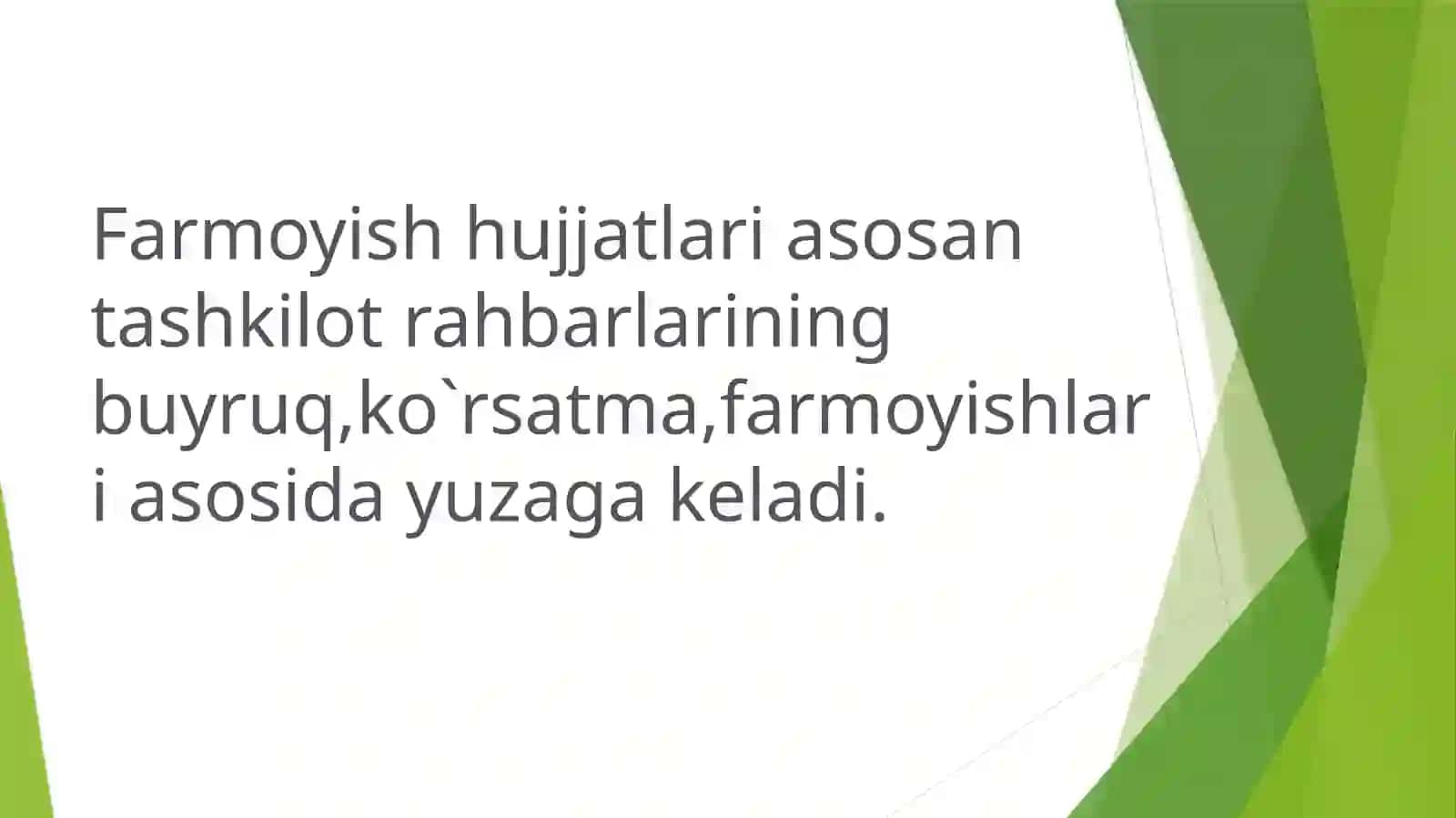 Farmoyish hujjatlari 3