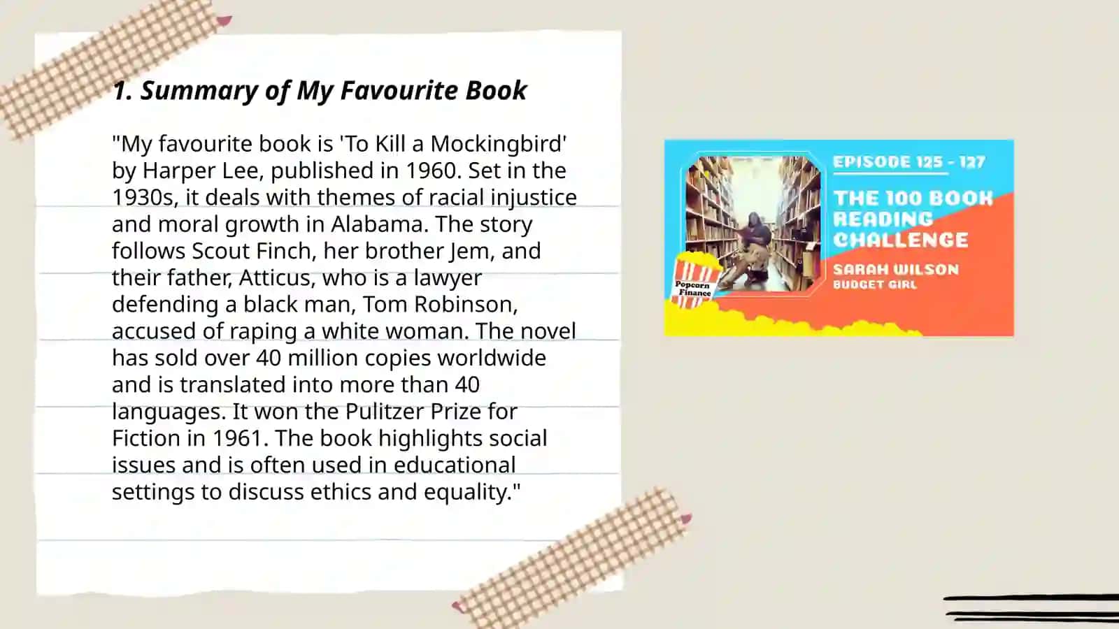 My Favourite Book 3