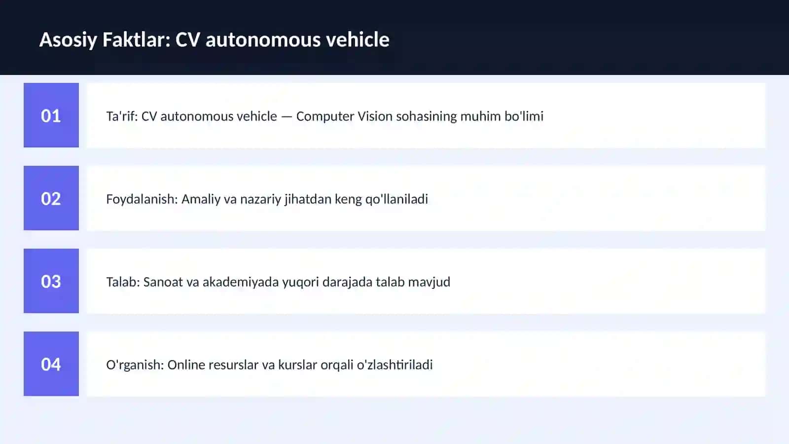 CV autonomous vehicle 3