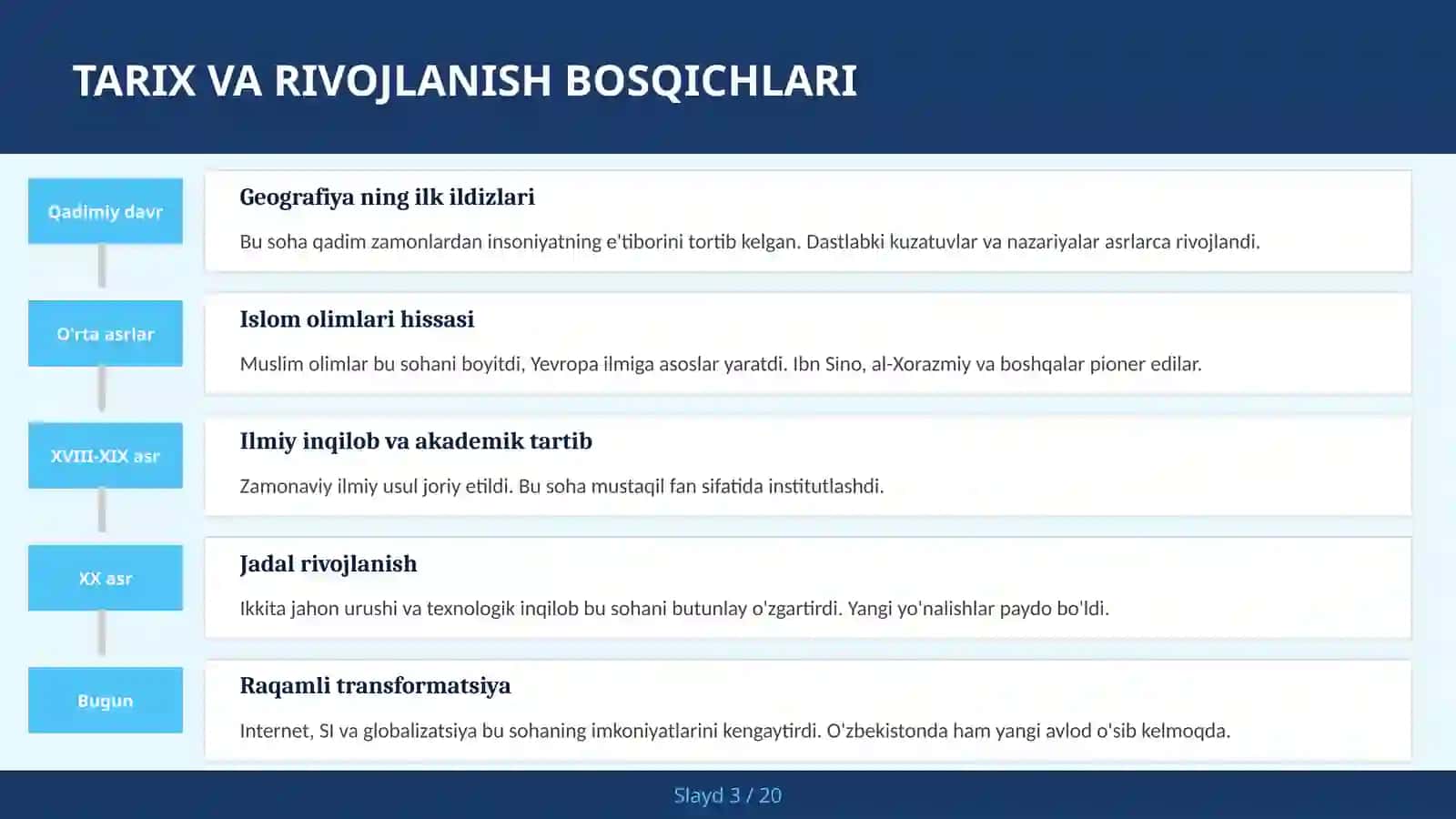 TOG' VA TEKISLIKLAR GEOLOGIYASI 3