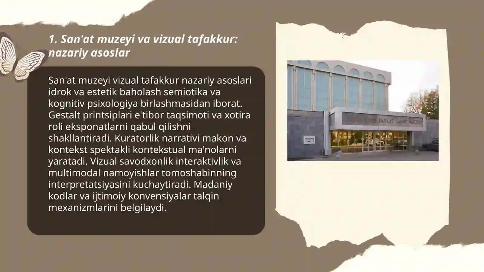 San'at muzeyi va vizual tafakkur: nazariy asoslar 3