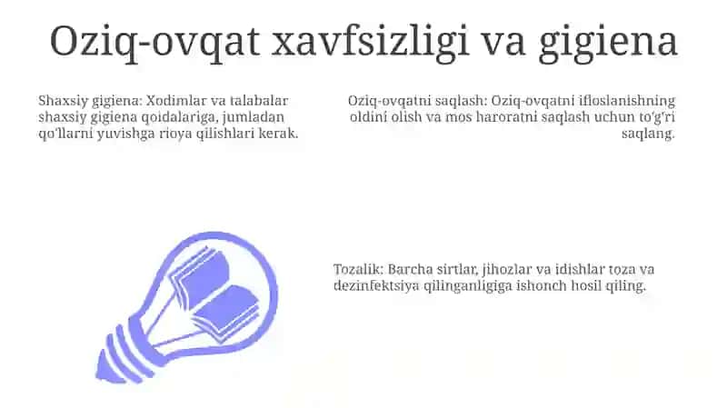 Umumtalim maktablariga bo'lgan umumiy gigiyenik talablar 3