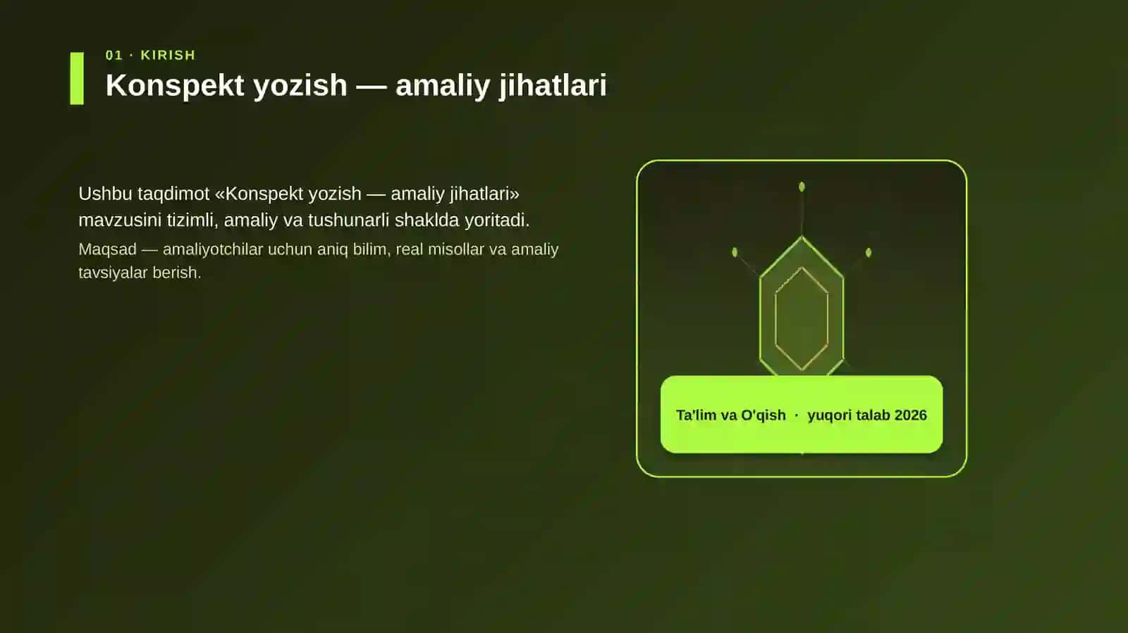 Konspekt yozish — amaliy jihatlari 3
